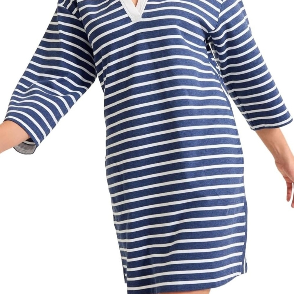 ESPECIAL TODAY Tommy Bahama Blue and White Striped Dress
